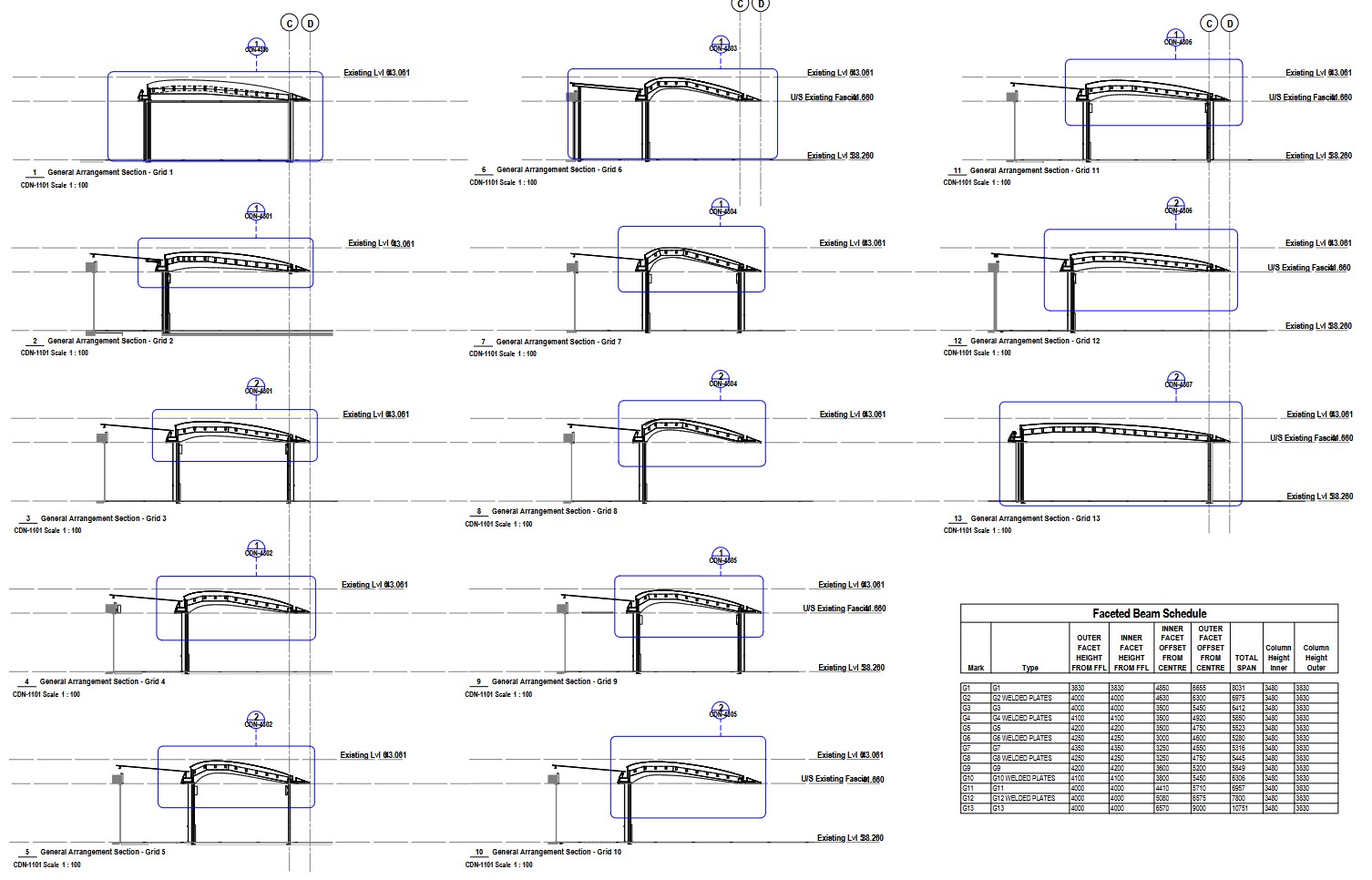 Wentworth Hotel Canopy Sections